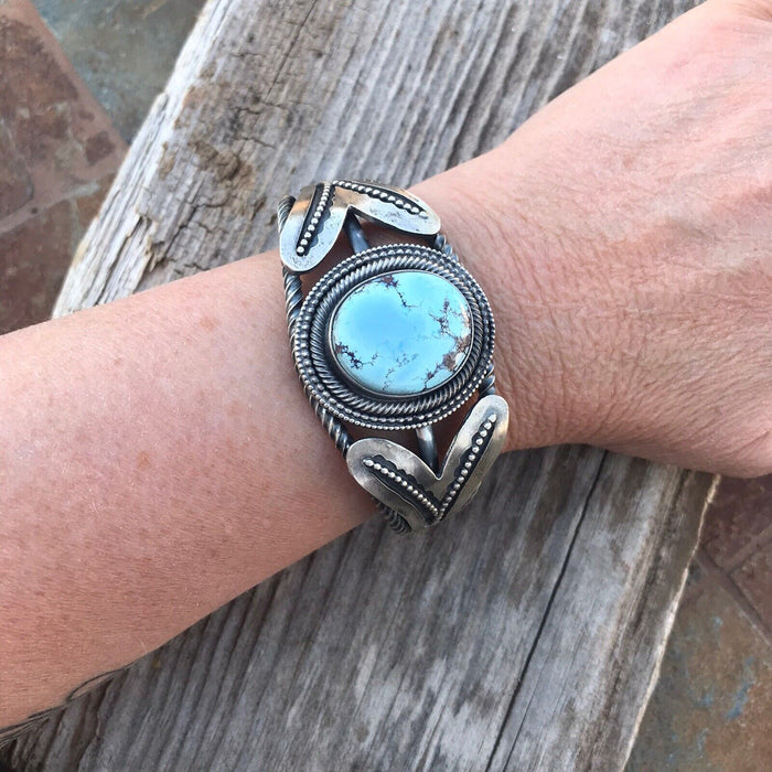 Golden Hill Turquoise  Sterling Silver Cuff