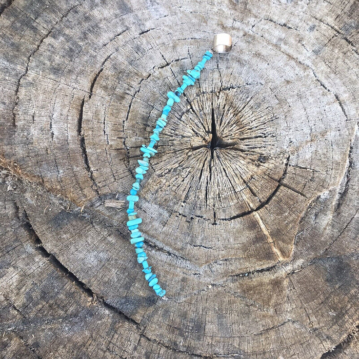 Navajo Turquoise  Sterling Silver Cuff Earring