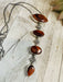 Navajo Orange Spiny & Sterling Silver 4 Stone Lariat Necklace - Culture Kraze Marketplace.com