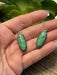 Navajo Sterling Silver Dyed Kingman Turquoise Elegant Earrings Signed - Culture Kraze Marketplace.com