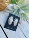 Navajo White Buffalo And Sterling Silver Post Earrings Signed - Culture Kraze Marketplace.com