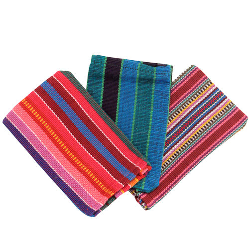 <center>Assorted Sachets from hand woven fabric </br>Crafted by Artisans in Guatemala </br>Measure 3-3/4” long x 3-1/4” wide x 3/4” thick</center>