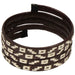 <center>Spiral Caña Flecha Bracelet in Black & White</br>Crafted by Artisans in Colombia </br>Closed Measures 1-1/4” wide, with variable diameter</center>