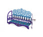 Dorit Judaica Window Menorah, Decorative Swirls and Pomegranates - For Candles - Culture Kraze Marketplace.com