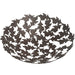 <center>Metal Abstract Oak Leaf Bowl </br>Crafted by Artisans in India </br>Measures 2-1/2” high with 11” diameter</center>