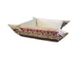 Yair Emanuel Embroidered Silk Matzah or Bread Basket - Curving Leaves - Culture Kraze Marketplace.com