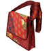 <center>Burgundy and Red Patchwork Shoulder Bag </br>Crafted by Artisans in India </br>Measures 11” high x 12” wide x 2-1/2” deep at base</center>