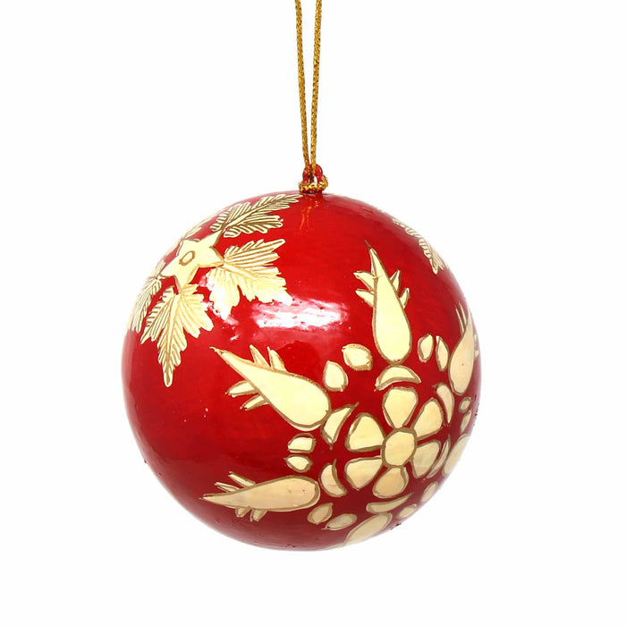 Handpainted Ornaments, Gold Snowflakes - Pack of 3 - Culture Kraze Marketplace.com