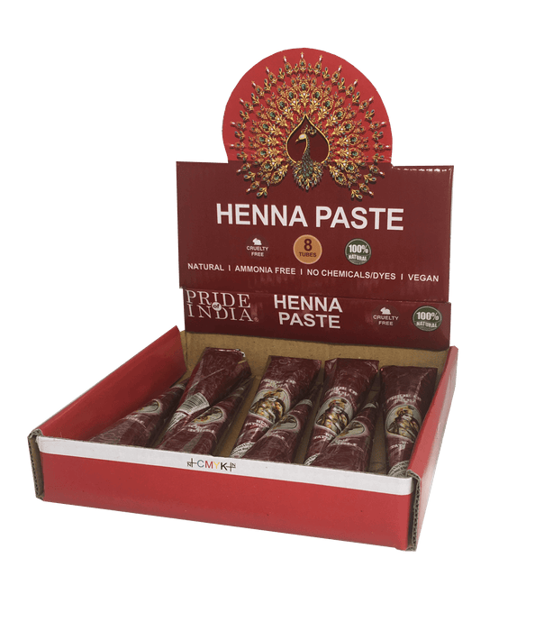 Herbal Henna Tattoo Mehendi Paste - BUY 1 GET 1 FREE  - 1.25oz Tube (100% Natural)-1