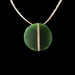 Jade Disc on Silver Chain by Jaymie Anderson - Culture Kraze Marketplace.com