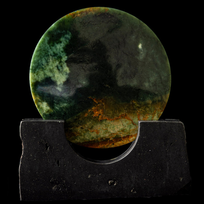 Pounamu Disc sculpture by Alex Sands - Culture Kraze Marketplace.com