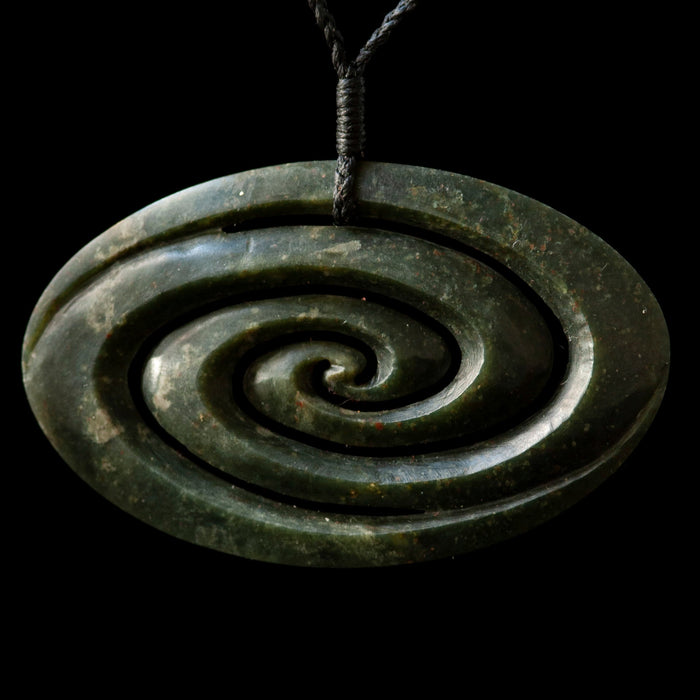 Tangiwai Pounamu Koru by Alex Sands - Culture Kraze Marketplace.com