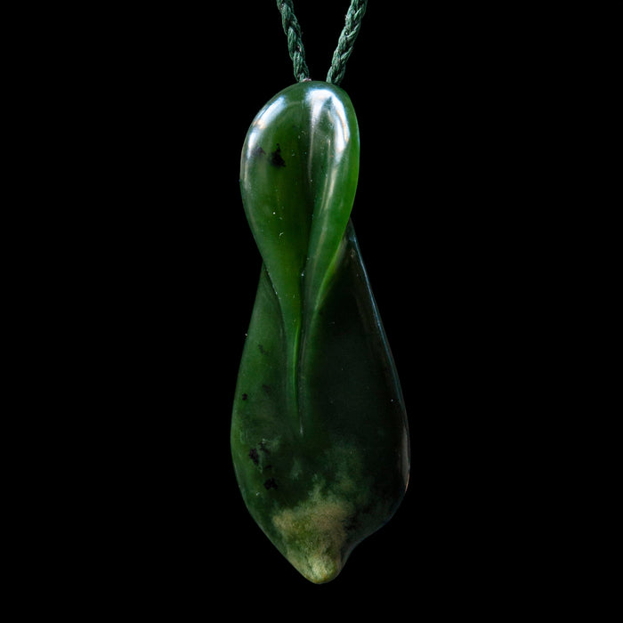 Pounamu Pod form Pendant by Omni Caeon - Culture Kraze Marketplace.com