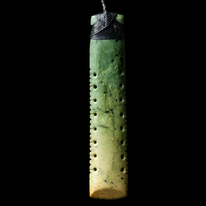 Knotched Pounamu Hei Toki, handcrafted pendant - Culture Kraze Marketplace.com