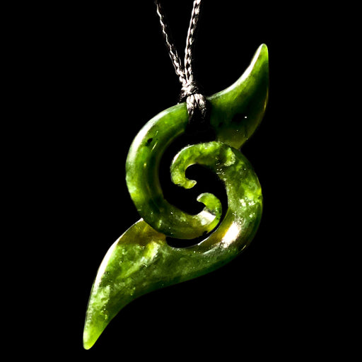 Flower Jade Koru by Shaun Gardiner - Culture Kraze Marketplace.com