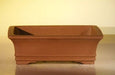 Brown Unglazed Ceramic Bonsai Pot - Rectangle  6.5" x 4.5" x 2.125" - Culture Kraze Marketplace.com