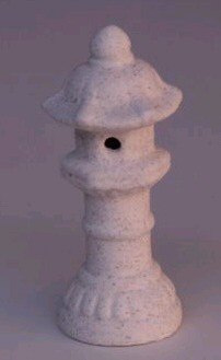 Ceramic Sandstone Pagoda Lantern - 4" - Culture Kraze Marketplace.com
