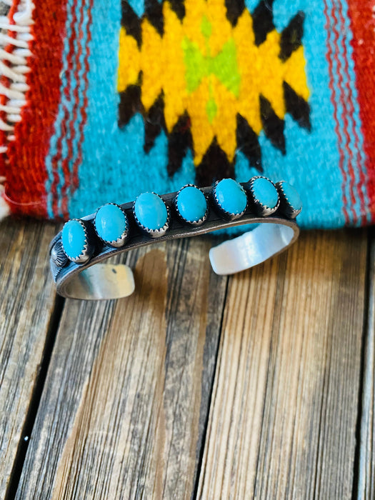 Navajo Turquoise & Sterling Silver Cuff Bracelet