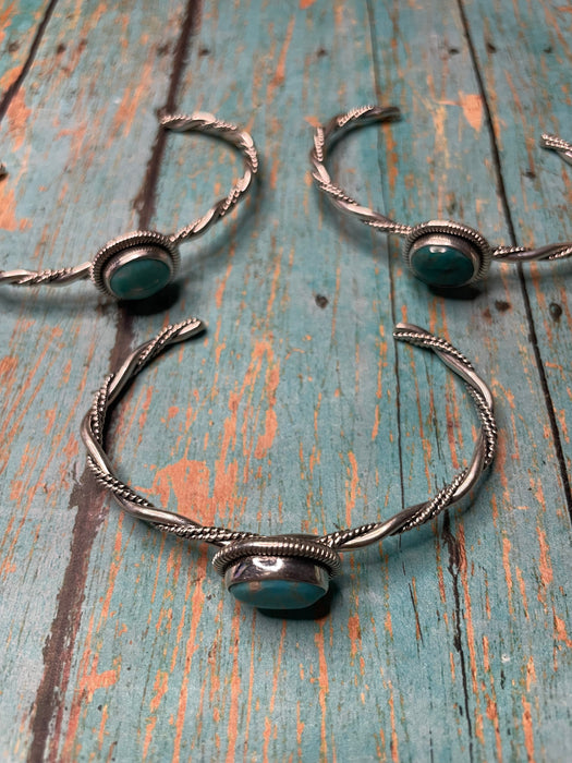 Navajo Turquoise & Sterling Silver Cuff Bracelet