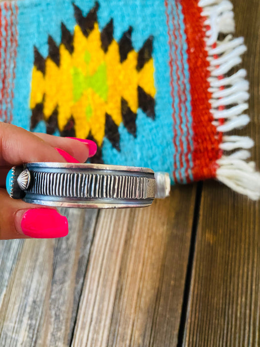 Navajo Turquoise & Sterling Silver Cuff Bracelet