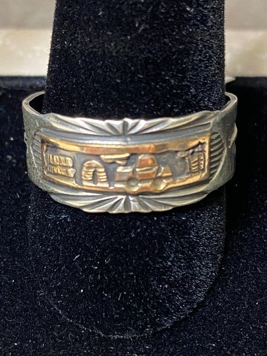 Sterling Silver Copper Story Teller Ring Size 12.5 - Culture Kraze Marketplace.com