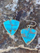 Turquoise & Sterling Silver Shield Dangle Earrings - Culture Kraze Marketplace.com