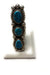 Navajo Turquoise And Sterling Silver Statement Ring Sz 8.5 - Culture Kraze Marketplace.com