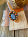 Handmade Sterling Silver, Orange Mojave & Opal Cluster Adjustable Ring - Culture Kraze Marketplace.com