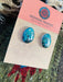 Navajo Turquoise & Sterling Silver Stud Earrings - Culture Kraze Marketplace.com