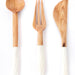 Antelope Antler Wild Olive Wood Serving Utensils - Culture Kraze Marketplace.com