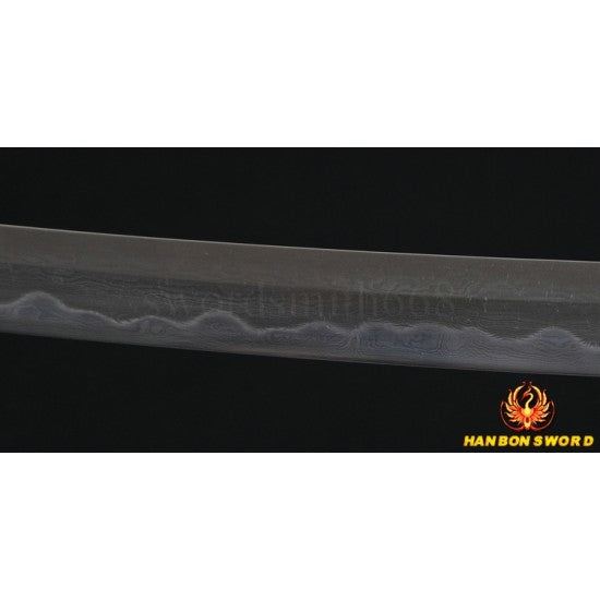 31" Japanese Samurai Sword Wakizashi Fully Hand Forged Damascus Steel Clay Tempered Full Tang Blade - Culture Kraze Marketplace.com