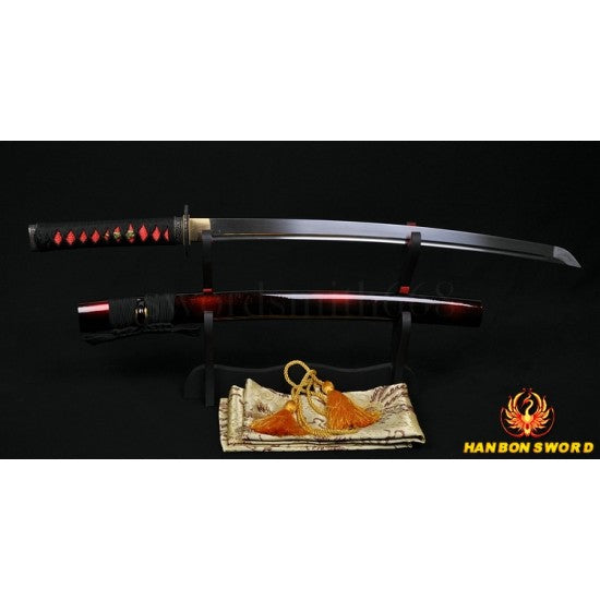 Dragon Koshirae Damascus Steel Oil Quenched Full Tang Blade Hand Made Japanese Samurai Sword WAKIZASHI - Culture Kraze Marketplace.com