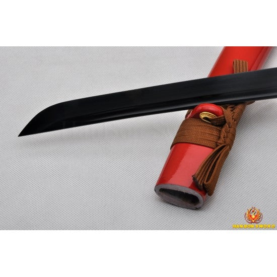 Black Dragon WAKIZASHI Japanese Samurai Sword Black high carbon steel blade Traditional Handmade - Culture Kraze Marketplace.com