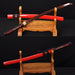 Hand Forged Black&Red Damascus Oil Quenched Full Tang Blade Japanese Wakizashi Sword - Culture Kraze Marketplace.com