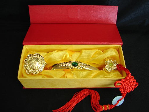 Golden Ru Yi Scepter with Auspicious Words - Culture Kraze Marketplace.com