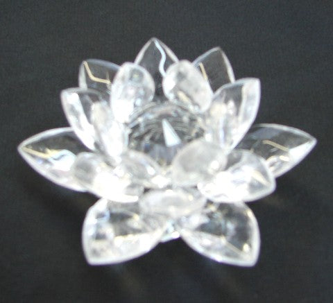 Clear Crystal Lotus - Culture Kraze Marketplace.com