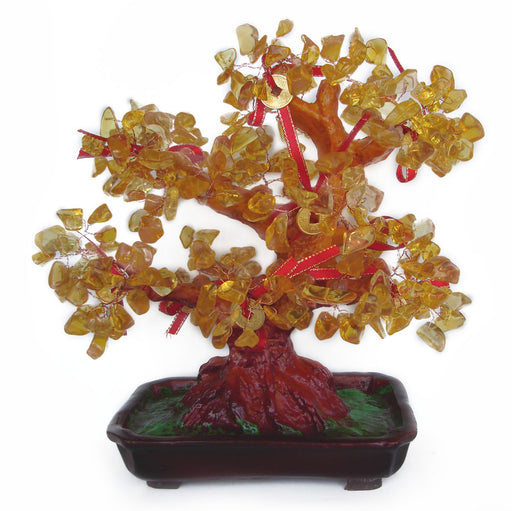 Citrine Gem Tree with Coins - Culture Kraze Marketplace.com