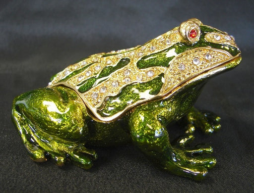 Bejeweled Metal Money Frog - Culture Kraze Marketplace.com