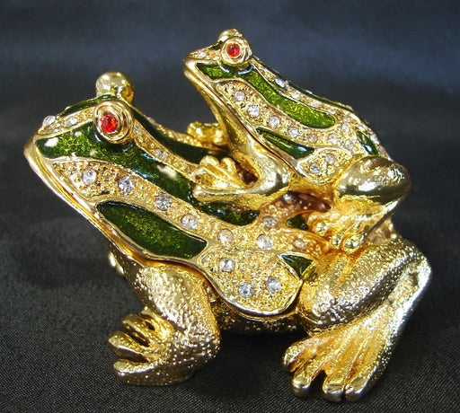 Bejeweled Metal Money Frog Carrying Money Frog - Culture Kraze Marketplace.com