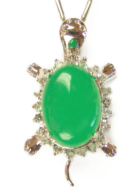 Jade Turtle Pendant-add chain - Culture Kraze Marketplace.com