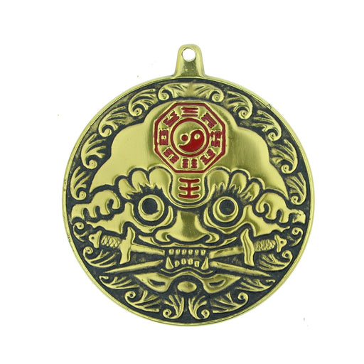 Tiger Head Yin Yang Metal Bagua Mirror - Culture Kraze Marketplace.com