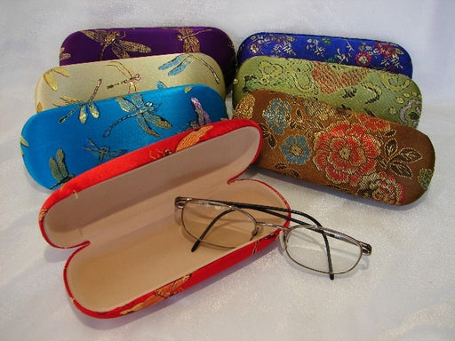 Brocade Eyeglass Holder-Sea Blue - Culture Kraze Marketplace.com