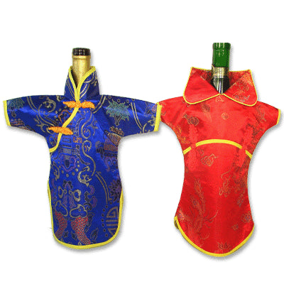 Dress Shape Winebottle Cover-orange - Culture Kraze Marketplace.com