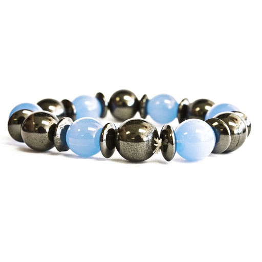 Magnetic Bracelet - Aqua and Black - Culture Kraze Marketplace.com