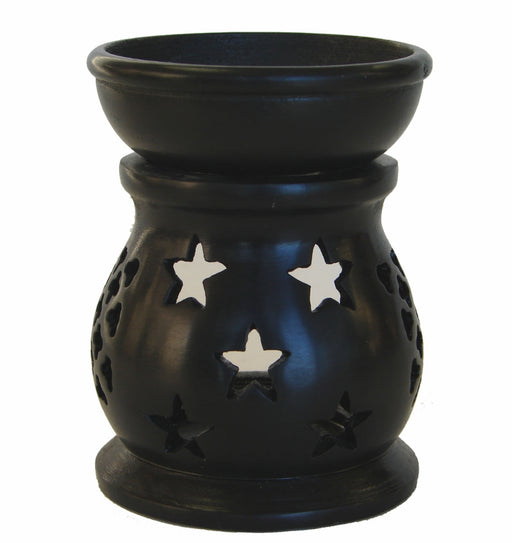 Black Soapstone Incense Oil Burner - Culture Kraze Marketplace.com