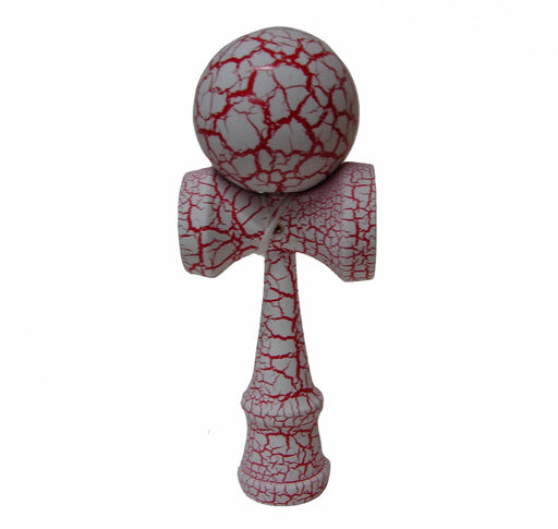 Full Print Red/White Crackle Kendama - Culture Kraze Marketplace.com