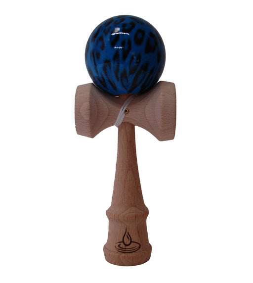 Black/Blue Leopard Kendama - Culture Kraze Marketplace.com