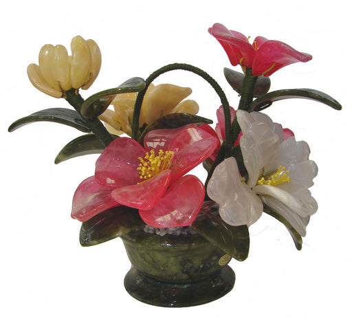 Basket of Jade Peony Flowers - Culture Kraze Marketplace.com