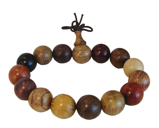 Multi_Color Wood Beaded Bracelet for Men - Culture Kraze Marketplace.com