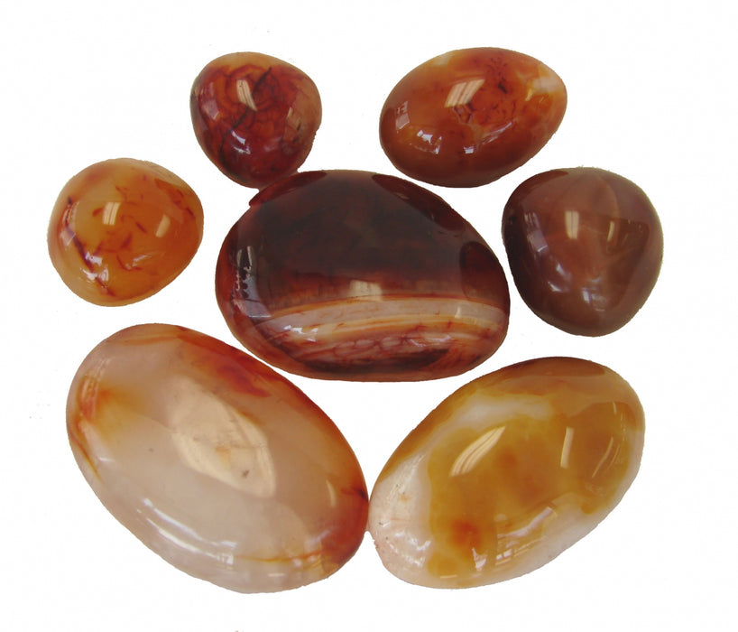 Extra Jumbo Size Carnelian Tumbled Polished Natural Stone-7oz - 8oz - Culture Kraze Marketplace.com